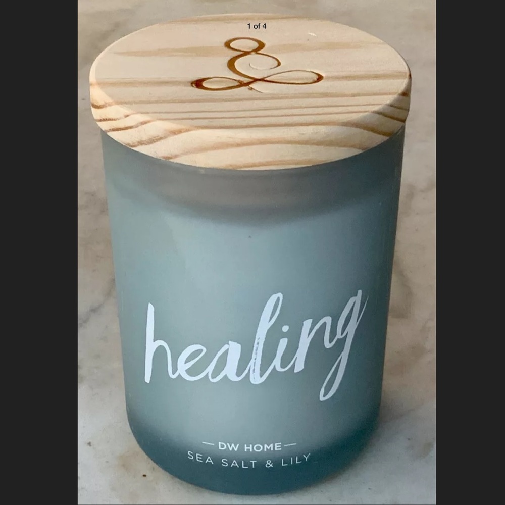 DW HOME CANDLE HEALING SEA SALT & LILLY SCENTED CANDLE NEW - Picture 2 of 4